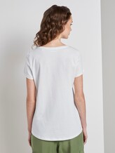 Nena & Larissa: T-Shirt mit Printstreifen - Frauen - Off White Nena & Larissa: T-Shirt mit Printstreifen - Frauen - Off White - 2 - TOM TAILOR Denim