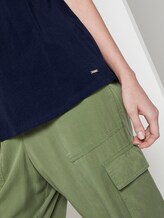 Nena & Larissa: T-Shirt mit Printstreifen - Frauen - Real Navy Blue Nena & Larissa: T-Shirt mit Printstreifen - Frauen - Real Navy Blue - 10 - TOM TAILOR Denim