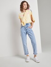 Nena & Larissa: T-Shirt mit Printstreifen - Frauen - pale yellow Nena & Larissa: T-Shirt mit Printstreifen - Frauen - pale yellow - 3 - TOM TAILOR Denim