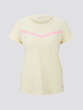 Nena & Larissa: T-Shirt mit Printstreifen - Frauen - pale yellow Nena & Larissa: T-Shirt mit Printstreifen - Frauen - pale yellow - 7 - TOM TAILOR Denim