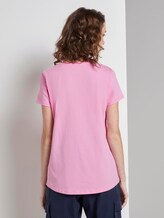 Nena & Larissa: T-Shirt mit Printstreifen - Frauen - bright pink Nena & Larissa: T-Shirt mit Printstreifen - Frauen - bright pink - 2 - TOM TAILOR Denim