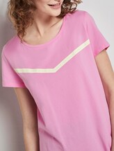 Nena & Larissa: T-Shirt mit Printstreifen - Frauen - bright pink Nena & Larissa: T-Shirt mit Printstreifen - Frauen - bright pink - 9 - TOM TAILOR Denim