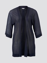 Cardigan mit weiten Ärmeln - Frauen - Real Navy Blue Cardigan mit weiten Ärmeln - Frauen - Real Navy Blue - 7 - My True Me