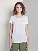 Nena & Larissa: T-Shirt mit beidseitigem Print - Frauen - Off White Nena & Larissa: T-Shirt mit beidseitigem Print - Frauen - Off White - 1 - TOM TAILOR Denim