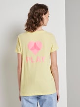 T-Shirt mit beidseitigem Print - Frauen - pale yellow T-Shirt mit beidseitigem Print - Frauen - pale yellow - 2 - TOM TAILOR Denim