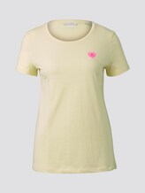 T-Shirt mit beidseitigem Print - Frauen - pale yellow T-Shirt mit beidseitigem Print - Frauen - pale yellow - 7 - TOM TAILOR Denim