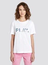 Lockeres T-Shirt mit Print - Frauen - Off White Lockeres T-Shirt mit Print - Frauen - Off White - 1 - TOM TAILOR Denim
