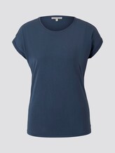 Lockeres Basic T-Shirt - Frauen - Real Navy Blue Lockeres Basic T-Shirt - Frauen - Real Navy Blue - 7 - TOM TAILOR Denim