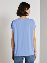 Lockeres T-Shirt aus Modal - Frauen - fresh light blue Lockeres T-Shirt aus Modal - Frauen - fresh light blue - 2 - TOM TAILOR Denim