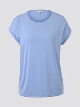 Lockeres T-Shirt aus Modal - Frauen - fresh light blue Lockeres T-Shirt aus Modal - Frauen - fresh light blue - 7 - TOM TAILOR Denim