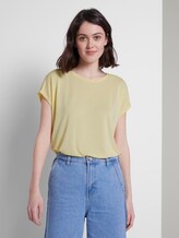 Lockeres T-Shirt aus Modal - Frauen - pale yellow Lockeres T-Shirt aus Modal - Frauen - pale yellow - 5 - TOM TAILOR Denim