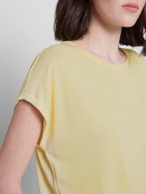 Lockeres T-Shirt aus Modal - Frauen - pale yellow Lockeres T-Shirt aus Modal - Frauen - pale yellow - 9 - TOM TAILOR Denim