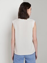 Printed top with wing sleeves - Women - Off White Printed top with wing sleeves - Women - Off White - 2 - TOM TAILOR Denim