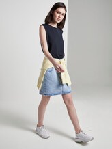Strukturiertes Top mit Flügelärmeln - Frauen - Real Navy Blue Strukturiertes Top mit Flügelärmeln - Frauen - Real Navy Blue - 3 - TOM TAILOR Denim
