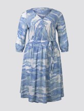 Midi-Wickelkleid im Batik-Look - Frauen - bluish tie dye Midi-Wickelkleid im Batik-Look - Frauen - bluish tie dye - 7 - My True Me