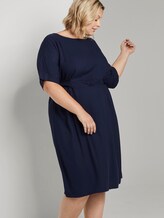 Kimonokleid mit Binde-Detail - Frauen - Real Navy Blue Kimonokleid mit Binde-Detail - Frauen - Real Navy Blue - 5 - My True Me