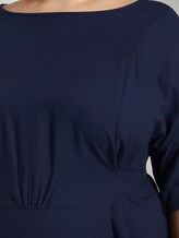 Kimonokleid mit Binde-Detail - Frauen - Real Navy Blue Kimonokleid mit Binde-Detail - Frauen - Real Navy Blue - 9 - My True Me