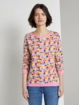 Sweatshirt mit floralem Print - Frauen - multicolor flower print Sweatshirt mit floralem Print - Frauen - multicolor flower print - 1 - TOM TAILOR Denim