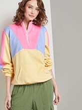Nena & Larissa: Oversized Sweatshirt mit Troyer-Kragen - Frauen - pale yellow Nena & Larissa: Oversized Sweatshirt mit Troyer-Kragen - Frauen - pale yellow - 5 - TOM TAILOR Denim