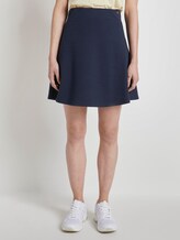 Mini Skaterrock mit Waffelstruktur - Frauen - Real Navy Blue Mini Skaterrock mit Waffelstruktur - Frauen - Real Navy Blue - 1 - TOM TAILOR Denim