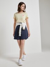Mini Skaterrock mit Waffelstruktur - Frauen - Real Navy Blue Mini Skaterrock mit Waffelstruktur - Frauen - Real Navy Blue - 3 - TOM TAILOR Denim
