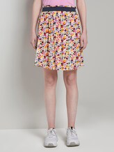 Fließender Minirock mit floralem Print - Frauen - multicolor flower print Fließender Minirock mit floralem Print - Frauen - multicolor flower print - 1 - TOM TAILOR Denim