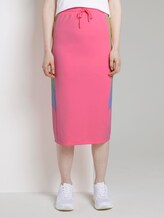 Midirock im Colorblocking - Frauen - neon rose Midirock im Colorblocking - Frauen - neon rose - 1 - TOM TAILOR Denim