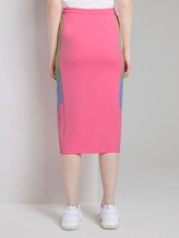 Midirock im Colorblocking - Frauen - neon rose Midirock im Colorblocking - Frauen - neon rose - 2 - TOM TAILOR Denim