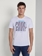 Sportliches T-Shirt mit Print - Männer - White Sportliches T-Shirt mit Print - Männer - White - 1 - TOM TAILOR