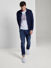 Sportliches T-Shirt mit Print - Männer - White Sportliches T-Shirt mit Print - Männer - White - 3 - TOM TAILOR