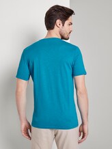 Sportliches T-Shirt mit Print - Männer - teal bay green Sportliches T-Shirt mit Print - Männer - teal bay green - 2 - TOM TAILOR