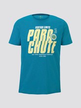 Sportliches T-Shirt mit Print - Männer - teal bay green Sportliches T-Shirt mit Print - Männer - teal bay green - 7 - TOM TAILOR