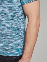 Bunt meliertes T-Shirt - Männer - teal spacedye Bunt meliertes T-Shirt - Männer - teal spacedye - 10 - TOM TAILOR