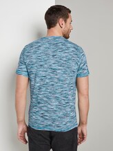 Bunt meliertes T-Shirt - Männer - teal spacedye Bunt meliertes T-Shirt - Männer - teal spacedye - 2 - TOM TAILOR