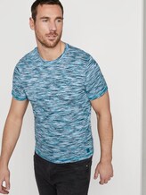 Bunt meliertes T-Shirt - Männer - teal spacedye Bunt meliertes T-Shirt - Männer - teal spacedye - 5 - TOM TAILOR