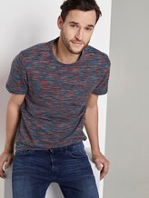 Kleurrijk gevlekt T-shirt - Männer - red spacedye Kleurrijk gevlekt T-shirt - Männer - red spacedye - 5 - TOM TAILOR