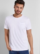 T-Shirt in Melange-Struktur - Männer - White T-Shirt in Melange-Struktur - Männer - White - 5 - TOM TAILOR