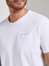 T-Shirt in Melange-Struktur - Männer - White T-Shirt in Melange-Struktur - Männer - White - 9 - TOM TAILOR