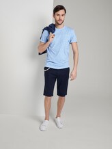T-shirt with an all-over print - Men - blue irregular numbers design T-shirt with an all-over print - Men - blue irregular numbers design - 3 - TOM TAILOR