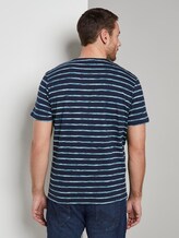 Striped T-shirt with a chest pocket - Men - yellow spacedye stripe Striped T-shirt with a chest pocket - Men - yellow spacedye stripe - 2 - TOM TAILOR