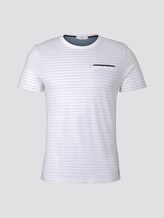 T-Shirt mit Strukturmuster - Männer - Off White T-Shirt mit Strukturmuster - Männer - Off White - 7 - TOM TAILOR