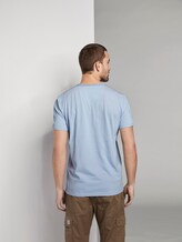 Henley T-Shirt in Melange-Optik - Männer - light powder blue Henley T-Shirt in Melange-Optik - Männer - light powder blue - 9 - TOM TAILOR