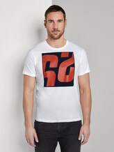 T-Shirt mit Print - Männer - White T-Shirt mit Print - Männer - White - 1 - TOM TAILOR
