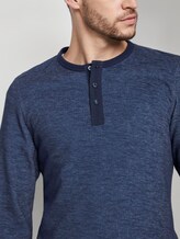 Soft long-sleeved Henley shirt - Men - Black Iris Blue Soft long-sleeved Henley shirt - Men - Black Iris Blue - 9 - TOM TAILOR