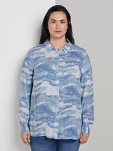 Curvy - Bluse im Tie-Dye Look - Frauen - bluish tie dye Curvy - Bluse im Tie-Dye Look - Frauen - bluish tie dye - 1 - My True Me