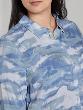 Curvy - Bluse im Tie-Dye Look - Frauen - bluish tie dye Curvy - Bluse im Tie-Dye Look - Frauen - bluish tie dye - 9 - My True Me