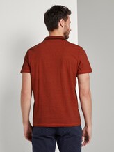 Eingefärbtes Poloshirt mit Streifenmuster - Männer - red overdye stripe Eingefärbtes Poloshirt mit Streifenmuster - Männer - red overdye stripe - 2 - TOM TAILOR