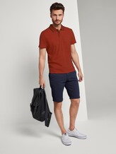 Eingefärbtes Poloshirt mit Streifenmuster - Männer - red overdye stripe Eingefärbtes Poloshirt mit Streifenmuster - Männer - red overdye stripe - 3 - TOM TAILOR