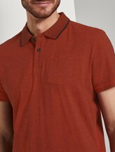 Eingefärbtes Poloshirt mit Streifenmuster - Männer - red overdye stripe Eingefärbtes Poloshirt mit Streifenmuster - Männer - red overdye stripe - 9 - TOM TAILOR