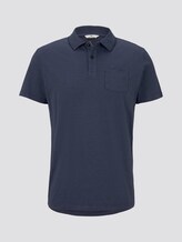 Eingefärbtes Poloshirt mit Streifenmuster - Männer - blue overdye stripe Eingefärbtes Poloshirt mit Streifenmuster - Männer - blue overdye stripe - 7 - TOM TAILOR